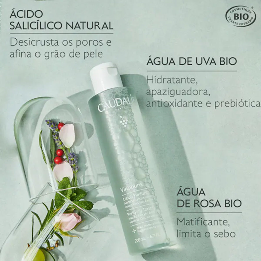 Caudalie Vinopure Loção Purificante Pele Limpa 200ml