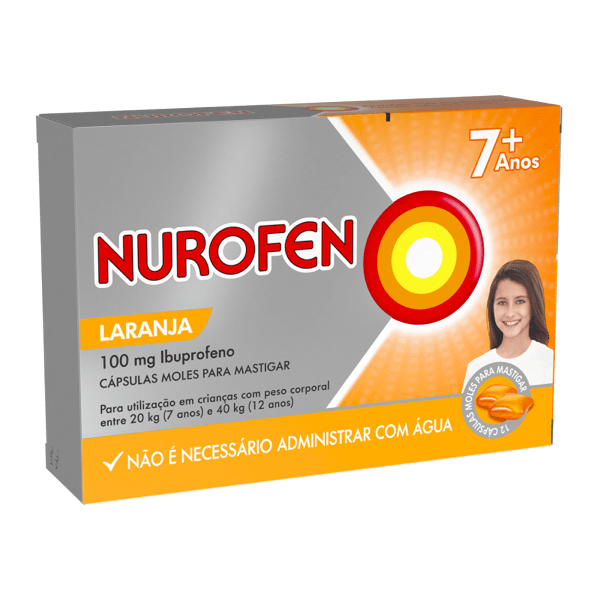 Nurofen, 100 Mg x 24 Cápsulas Mole P/Mastigar