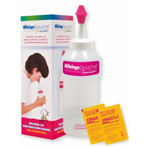 Rhinodouche Junior Irrigação Nasal Garrafa + Sal Junior Sais De Irrigação Com Xilitol 26 Saqueta(S) 2.5 g